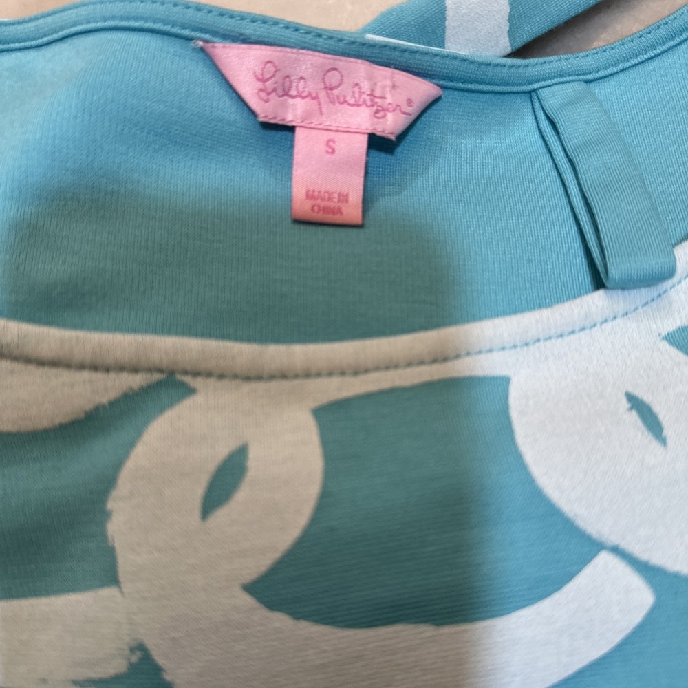 Lilly Pullitzer Jonah Posh Ponte KeyChain Print Belted Rayon Dress Small - Picture 10 of 11